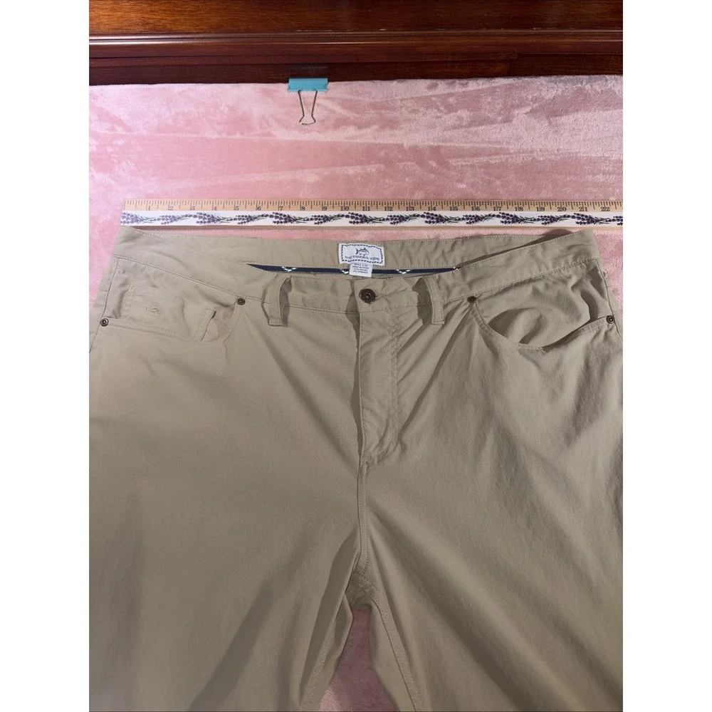 Southern Tide Intercoastal Pants Chino Stretch Khaki Tan Mens Size 42/32